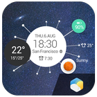 Digital Clock&weather forecast icône