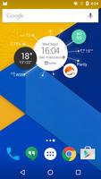 Digital Clock&weather forecast poster