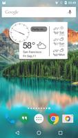 Clock Weather Small Clock Plakat