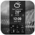 tablet weather battery widget أيقونة