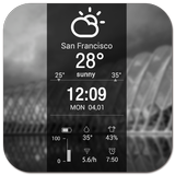 tablet weather battery widget Zeichen