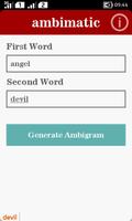 Ambimatic Ambigram Generator پوسٹر