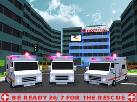 Krankenwagenspiel 2018: Krankenwagen-Simulator Plakat