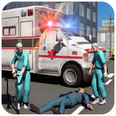 Ambulance Rescue Driving Zeichen