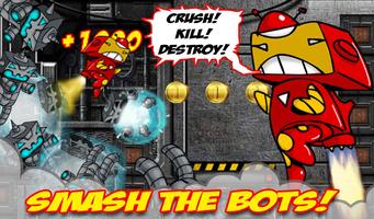 Superhero Jetpack Robot Game Affiche