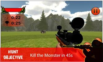monstre chasse au sniper 3D capture d'écran 2