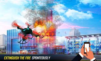 Futuristic Fire Fighting Drone imagem de tela 3