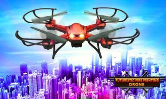 Futuristic Fire Fighting Drone Cartaz