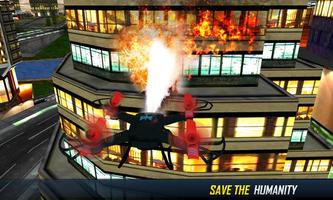 Futuristic Fire Fighting Drone imagem de tela 1