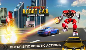 Futuristic Robot Car Sim Affiche