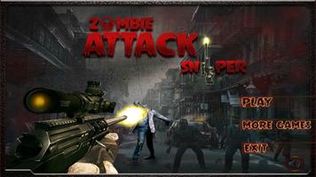 zombie attaque sniper Affiche