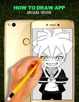 How To Draw Boruto - Easy Affiche
