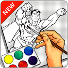 Learn to draw Superhero HD icône