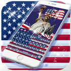 American flag Live Wallpaper Theme biểu tượng