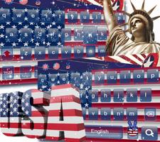 American flag Live Wallpaper Theme capture d'écran 2