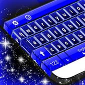 Thème Clavier Bleu Néon icon