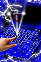 Theme Keyboard Blue Neon Ekran Görüntüsü 2