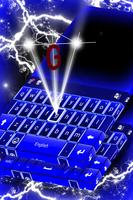 Theme Keyboard Blue Neon Ekran Görüntüsü 3