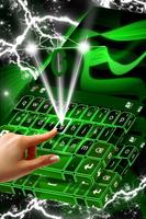Neon Green Keyboard Theme Ekran Görüntüsü 2