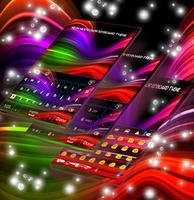 Neon Multicolor Keyboard Theme capture d'écran 1