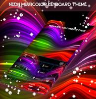 Neon Multicolor Keyboard Theme syot layar 2