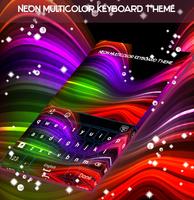 Neon Multicolor Keyboard Theme capture d'écran 3