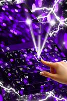 برنامه‌نما Christmas Purple Lights Theme عکس از صفحه