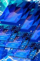 Geometric Shape Keyboard Them poster