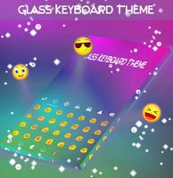 Glass Keyboard Theme Affiche
