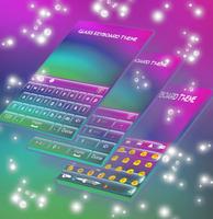 Glass Keyboard Theme syot layar 1