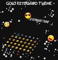 Gold Keyboard Theme poster