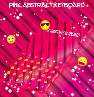 Pink Abstract Keyboard Affiche