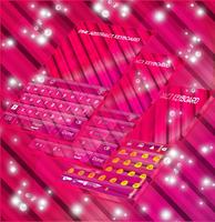 Pink Abstract Keyboard ภาพหน้าจอ 1