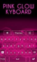 Pink Glow Keyboard poster