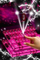 Pink Neon Keyboard Theme screenshot 1