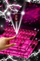 Pink Neon Keyboard Theme screenshot 2