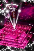 Pink Neon Keyboard Theme screenshot 3