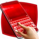 Red Chrome Keyboard Theme APK