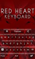 Red Heart Keyboard Affiche