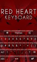 Red Heart Keyboard capture d'écran 2