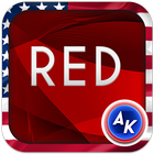 Red Keyboard ikona