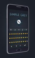 Simple Grey Keyboard poster
