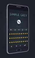 Simple Grey Keyboard Affiche