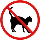Anti Cat Repellent Zeichen
