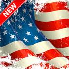 American Flag Wallpaper icône