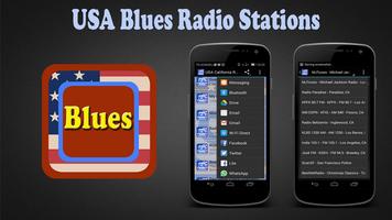 USA Blues Radio Stations Plakat