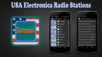 USA Electronica Radio Stations Poster