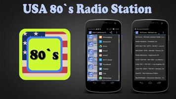 USA 80`s Radio Station plakat