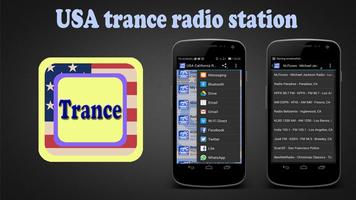 USA trance radio station الملصق