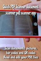 Quick PDF Scanner document scanner pdf scanner app poster
